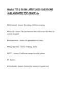 NWSA TTT-2 EXAM LATEST 2025 QUESTIONS AND ANSWERS TOP GRADE A&plus;