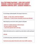 Ecco TEST BANK Final EXAM   2026-2027LATEST  VERSION COMPLETE QUESTIONS AND CORRECT  ANSWERSVERIFIED 100&percnt; ALREDAY GRADED A&plus; 