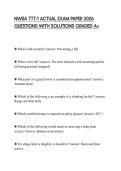 NWSA TTT-1 ACTUAL EXAM PAPER 2026 QUESTIONS WITH SOLUTIONS GRADED A&plus;