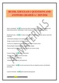 BUSML 3250 EXAM 1 QUESTIONS AND ANSWERS GRADED A&plus; 2025&sol;2026