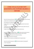 CFDIC FINAL EXAM REVIEW QUESTIONS AND ANSWERS GRADED A&plus; 2025&sol;2026