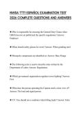 NWSA TTT1 ESPA&Ntilde;OL EXAMINATION TEST 2026 COMPLETE QUESTIONS AND ANSWERS