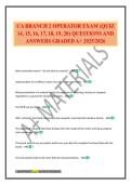 CA BRANCH 2 OPERATOR EXAM &lpar;QUIZ 14&comma; 15&comma; 16&comma; 17&comma; 18&comma; 19&comma; 20&rpar; QUESTIONS AND ANSWERS GRADED A&plus; 2025&sol;2026