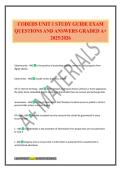 CODEHS UNIT 1 STUDY GUIDE EXAM QUESTIONS AND ANSWERS GRADED A&plus; 2025&sol;2026
