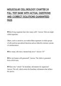 MOLECULAR CELL BIOLOGY CHAPTER 24 FULL TEST BANK WITH ACTUAL QUESTIONS AND CORRECT SOLUTIONS GUARANTEED PASS