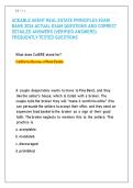 ACEABLE AGENT REAL ESTATE PRINCIPLES EXAM BANK 2026 ACTUAL EXAM QUESTIONS AND CORRECT DETAILED ANSWERS &lpar;VERIFIED ANSWERS&rpar; FREQUENTLY TESTED QUESTIONS 