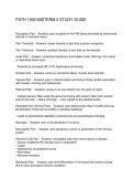 PATH 1000 MIDTERM 2 STUDY GUIDE