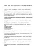 PATH 1000- UNIT 4&period;2&vert; 4&period;3 QUESTIONS AND ANSWERS
