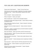 PATH 1000 UNIT 4 QUESTIONS AND ANSWERS