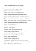 PATH 1000 MIDTERM 1 STUDY GUIDE