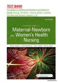 Foundations of Maternal-Newborn and Women&rsquo;s Health Nursing&comma; 7th Edition &ndash; Murray &lpar;2018&rpar; &vert; Complete Test Bank with Answers&comma; Chapters 1&ndash;27 &vert; All Chapters &lpar; 2026 2027 &rpar; Update 