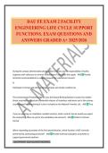 DAU FE EXAM 2 FACILITY ENGINEERING LIFE CYCLE SUPPORT FUNCTIONS&period; EXAM QUESTIONS AND ANSWERS GRADED A&plus; 2025&sol;2026
