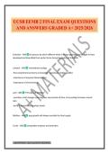 UCSB EEMB 2 FINAL EXAM QUESTIONS AND ANSWERS GRADED A&plus; 2025&sol;2026