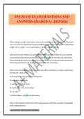 ENGM 445 EXAM QUESTIONS AND ANSWERS GRADED A&plus; 2025&sol;2026
