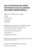 MSN 570 PROFESSORS NOTES MIDTERM PATHOPHYSIOLOGY 2026 FULL QUESTIONS AND CORRECT ANSWERS GRADED A&plus;