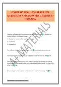 ENGM 445 FINAL EXAM REVIEW QUESTIONS AND ANSWERS GRADED A&plus; 2025&sol;2026