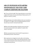 MSN 570 PROFESSORS NOTES MIDTERM PATHOPHYSIOLOGY 2026 STUDY GUIDE COMPLETE QUESTIONS AND SOLUTIONS