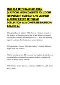 MSSC CLA TEST EXAM 2025 EXAM QUESTIONS WITH COMPLETE SOLUTIONS 100 PERCENT CORRECT AND VERIFIED ALREADY PASSED TEST BANK COLLECTION 2026 COMPLETE SOLUTIONS GRADED A&plus;