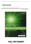 Test Bank - Dental Radiography Principles and Techniques&comma; 5th Edition&comma; Joen Iannucci&comma; Laura Howerton &vert; All Chapters 1-35&period;