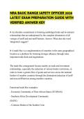 NRA BASIC RANGE SAFETY OFFICER 2026 LATEST EXAM PREPARATION GUIDE WITH VERIFIED ANSWER KEY