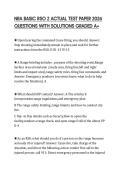 NRA BASIC RSO 2 ACTUAL TEST PAPER 2026 QUESTIONS WITH SOLUTIONS GRADED A&plus;