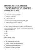 NRA BASIC RSO 2 FINAL PAPER 2026 COMPLETE QUESTIONS WITH SOLUTIONS GUARANTEED TO PASS