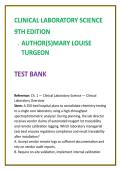 Clinical Laboratory Science Test Bank 2026 &vert; Mary Louise Turgeon 9th Ed &vert; MLS & MLT Exam Questions &vert; ASCP BOC Practice MCQs