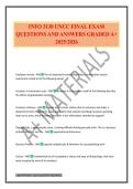 INFO 3130 UNCC FINAL EXAM QUESTIONS AND ANSWERS GRADED A&plus; 2025&sol;2026