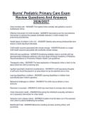 Package deal for Burns Pediatric Primary Care &lpar;NR602&rpar; Burns Pediatric Primary Care Written Exam Questions And Answers 2026&sol;2027