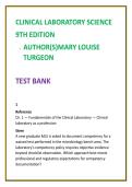 Clinical Laboratory Science Test Bank 2026 &vert; MLS Test Bank&comma; MLT Exam Questions &vert; Mary Louise Turgeon 9E ASCP BOC Practice MCQs