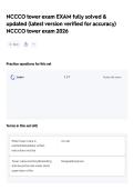 NCCCO tower exam EXAM fully solved & updated &lpar;latest version verified for accuracy&rpar; NCCCO tower exam 2026