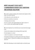 NRFSP WALMART FOOD SAFETY COMPREHENSIVE REVIEW 2026 QUESTIONS AND DETAILED SOLUTIONS