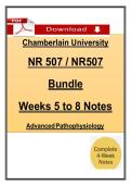 NR 507 Weeks 5&ndash;8 Notes &lpar;2026 &sol; 2027&rpar; &vert; Advanced Pathophysiology &vert; Chamberlain &lpar;PDF&rpar;