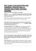 MOT EXAM &lpar;LTAP&rpar; QUESTIONS AND  ANSWERS&comma; UPDATED 2026&comma; A&plus;  GRADED SOLUTIONS&comma; SUCCESS  ASSURED 