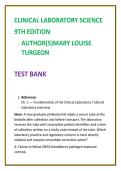 Clinical Laboratory Science Test Bank 2026 &vert; MLS Test Bank & MLT Exam Questions &vert; Mary Louise Turgeon 9th Edition &vert; ASCP BOC Practice MCQs