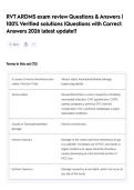 RVT ARDMS exam review Questions & Answers &vert; 100&percnt; Verified solutions &vert;Questions with Correct Answers 2026 latest update&excl;&excl; 