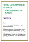 Clinical Laboratory Science Test Bank 2026 &vert; Mary Louise Turgeon 9th Edition &vert; MLS & MLT Exam Questions &vert; ASCP BOC Practice MCQs