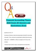 Financial Accounting Theory ACC 401 &ndash; 120 Questions on FASB&comma; Fair Value&comma; Intangibles & Goodwill &ndash; 2026 Complete Exam Material