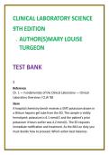 Clinical Laboratory Science Test Bank 2026 &vert; MLS & MLT Exam Questions &vert; Mary Louise Turgeon 9th Edition &vert; ASCP BOC Practice MCQs
