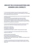 HESI EXIT RN V3 EXAM QUESTIONS AND ANSWERS 100&percnt; CORRECT&excl;&excl;