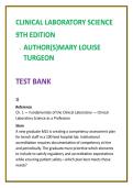 Clinical Laboratory Science Test Bank 2026 &vert; MLS & MLT Exam Questions &vert; Mary Louise Turgeon 9th Ed &vert; ASCP BOC MCQs