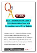 HESI COMPREHENSIVE EXAM COMPLETE PACKAGE DEAL