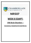 NR 507 Week 8 Edapt &lpar;2026 &sol; 2027&rpar; &vert; CNS Brain Disorders &vert; Chamberlain &lpar;PDF&rpar;