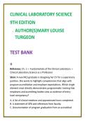 Clinical Laboratory Science Test Bank 2026 &vert; MLS & MLT Exam Questions &vert; Mary Louise Turgeon Clinical Laboratory Science 9th Ed &vert; ASCP BOC MCQs