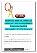NURS 6521 ADVANCED PHARMACOLOGY EXAM COMPLETE PACKAGE DEAL