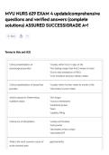 MVU NURS 629 EXAM 4  update&vert;comprehensive questions and verified answers &lpar;complete solutions&rpar; ASSURED SUCCESS&vert;GRADE A&plus;&excl;