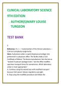 Clinical Laboratory Science Test Bank 2026 &vert; Mary Louise Turgeon 9th Ed &vert; MLS & MLT ASCP BOC Practice MCQs