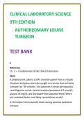 Clinical Laboratory Science Test Bank 2026 &vert; Mary Louise Turgeon 9th Edition &vert; MLS & MLT Exam Questions &plus; ASCP BOC Practice MCQs