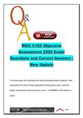 WGU C182 Objective Assessment 2026 &ndash; 400&plus; Questions on Networking&comma; Security&comma; Hardware&comma; DIKW & IT Fundamentals