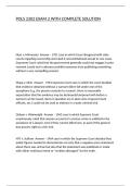 POLS 2302 EXAM 2 WITH COMPLETE SOLUTION
